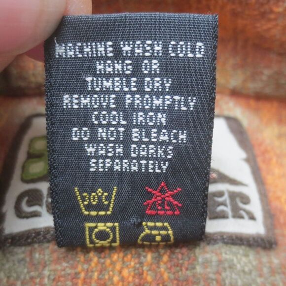 Quicksilver Shirt Jacket Mens XL Orange Plaid Woven Light Workwear Skater Surfer - Picture 8 of 11